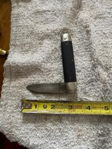 Vintage Unmarked Jack Knife – Ebony Handles – 3 ¾” Closed