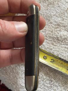 Vintage Unmarked Jack Knife – Ebony Handles – 3 ¾” Closed