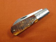 New York Knife Co Sawcut Antique Bone Barlow Knife By Cooper Cutlery Matteawan M1506ABSC USA Made 