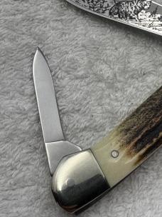 Remington 2000 Wildlife Knife Ltd Ed 1 / 1500 Stag Handles Black Bear