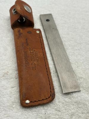 Schrade Vintage Old Timer Honesteel With Leather Sheath Made In USA 