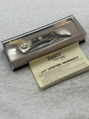 Explorer Loc Blok 1 Blade Folding Pocket Knife Made In Solingen Germany Rare & Hard To Find