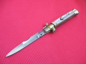 Older 9" TULIP WOOD Bayonet BLADE ITALIAN STILETTO Knife