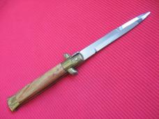 Older 9" TULIP WOOD Bayonet BLADE ITALIAN STILETTO Knife