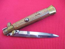 Older 9" TULIP WOOD Bayonet BLADE ITALIAN STILETTO Knife