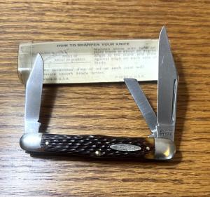 VINTAGE '74-'80 SCHRADE NY USA 863 POCKET KNIFE & VIEW TUBE BOX
