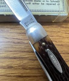 VINTAGE '74-'80 SCHRADE NY USA 863 POCKET KNIFE & VIEW TUBE BOX