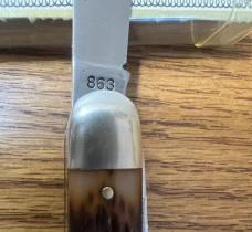 VINTAGE '74-'80 SCHRADE NY USA 863 POCKET KNIFE & VIEW TUBE BOX