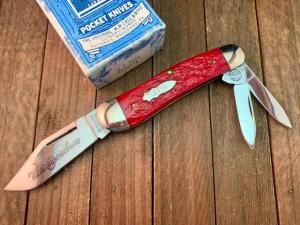 Case Classic Whittler Red Banana Jigged Bone Bomb Shield 1991