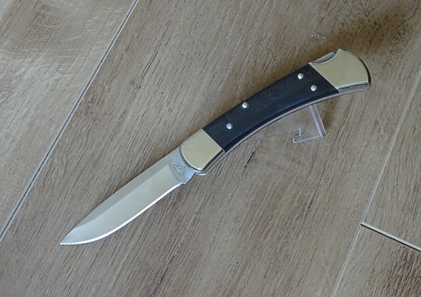 Buck 110 Folding Hunter Knife - Nickel Silver Drop Point 420HC Blade - NEW Buck 110 Folding Hunter Knife - Nickel Silver Drop Point 420HC Blade - NEW