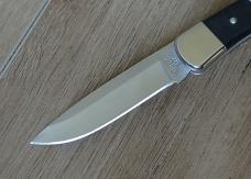 Buck 110 Folding Hunter Knife - Nickel Silver Drop Point 420HC Blade - NEW
