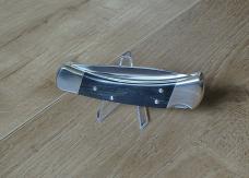 Buck 110 Folding Hunter Knife - Nickel Silver Drop Point 420HC Blade - NEW