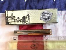 Russell (Green River Works) Barlow Pocket Knife w/ Great Brown Bone Handles & Blade Etch - NOS