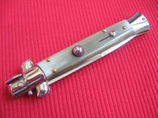 New Old Stock ITALY INOX 9" BLONDE HORN Bayonet BLADE ITALIAN STILETTO Knife