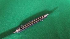 c. 1940's SCHRADE Walden, NY 3-3/8" Closed Jigged Peach Seed Rough Black NOS MINT 