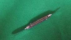 c. 1940's SCHRADE Walden, NY 3-3/8" Closed Jigged Peach Seed Rough Black NOS MINT 