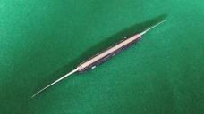 c. 1940's SCHRADE Walden, NY 3-3/8" Closed Jigged Peach Seed Rough Black NOS MINT 
