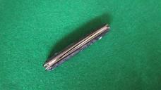 c. 1940's SCHRADE Walden, NY 3-3/8" Closed Jigged Peach Seed Rough Black NOS MINT 