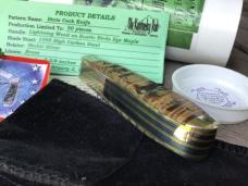 Napanoch Knife Co - Daniels Family Dixie Cock Lightning Wood Birds Eye Maple