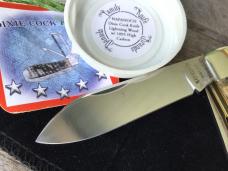 Napanoch Knife Co - Daniels Family Dixie Cock Lightning Wood Birds Eye Maple