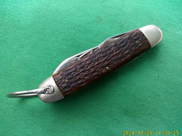 Kutmaster Utica NY Camp/Scout knife Bone