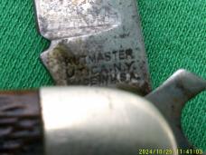 Kutmaster Utica NY Camp/Scout knife Bone