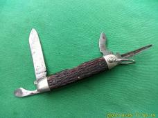 Kutmaster Utica NY Camp/Scout knife Bone