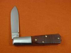 New York Knife Co Sawcut Antique Bone Barlow Knife By Cooper Cutlery Matteawan M1506ABSC USA Made 