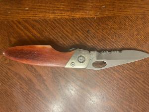 Col. Littleton Talon Pocketknife - Linerlock - Thumbhole - Partially Serrated Blade