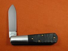 New York Knife Co Sawcut Ebony Wood Barlow Knife By Cooper Cutlery Matteawan M1506ESC USA Made NIB