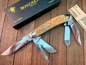 Winchester 5 Blade Sowbelly #5949 Honey Jigged Bone 1998 