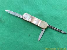 Pearl Abalone Knife  3 Blade