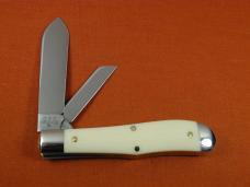 Great Eastern Cutlery GEC Ivory Linen Micarta Eureka Jack Knife 922225 Made In USA