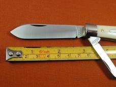 Great Eastern Cutlery GEC Ivory Linen Micarta Eureka Jack Knife 922225 Made In USA