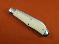 Great Eastern Cutlery GEC Ivory Linen Micarta Eureka Jack Knife 922225 Made In USA