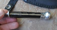 Western Boulder Colo USA 9 1/2" OAL Repaired Big Time!  Horn Handle Re Pinned Pommel Thumb Ramp