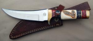 Ivoryman's Chipaway Eagle Feather Bowie #CW-2147WB/F Fixed-Blade, 12.000" Excellent Condition (HF)