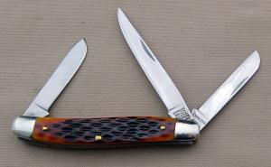 Ivoryman's Schrade Walden 3-Blade Razor Blade Stockman #825, 3.625" In Excellent Condition (BC)