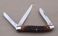 Ivoryman's Schrade Walden 3-Blade Razor Blade Stockman #825, 3.625" In Excellent Condition (BC)