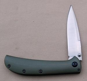 Ivoryman's Kershaw Al Mar Designed Assisted Flipper #2335GRN, 3.750" In Excellent Condition (AQ)