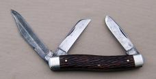 Ivoryman's Schrade Walden 3-Blade Serpentine Stockman #880, 3.875" In Excellent Condition (AP)