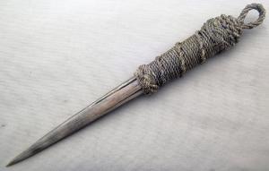 Ivoryman's Unbranded Genuine Billfish Spike Fixed-Blade Dagger, 11.000" In Excellent Condition (HC)