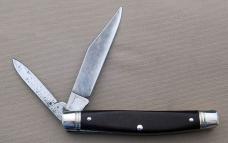 Ivoryman's Schrade USA Middleman Jack #330T Jeff Finamore Rehandle, 3.250" Excellent Condition (GY)
