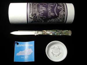 Titusville Cutlery Genuine Paua Abalone Lexingtonian Coffin Jack Knife Rare 1 of 30 COA USA Made
