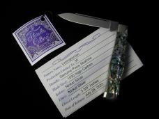 Titusville Cutlery Genuine Paua Abalone Lexingtonian Coffin Jack Knife Rare 1 of 30 COA USA Made