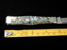 Titusville Cutlery Genuine Paua Abalone Lexingtonian Coffin Jack Knife Rare 1 of 30 COA USA Made