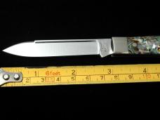 Titusville Cutlery Genuine Paua Abalone Lexingtonian Coffin Jack Knife Rare 1 of 30 COA USA Made
