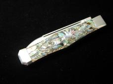 Titusville Cutlery Genuine Paua Abalone Lexingtonian Coffin Jack Knife Rare 1 of 30 COA USA Made