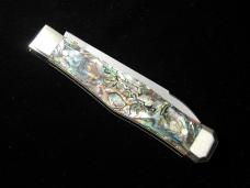 Titusville Cutlery Genuine Paua Abalone Lexingtonian Coffin Jack Knife Rare 1 of 30 COA USA Made