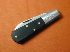 New York Knife Co Smooth Ebony Wood Barlow Knife By Cooper Cutlery Matteawan M1506E USA Made 